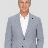 Sacou bărbați slim fit texturat albastru deschis