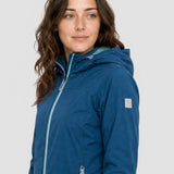 Geacă damă softshell cu glugă Killtec albastru ocean