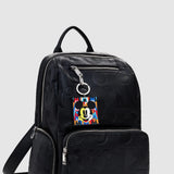 Rucsac damă Desigual cu finisaj neted negru