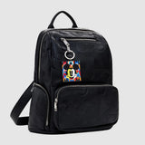 Rucsac damă Desigual cu finisaj neted negru
