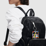 Rucsac damă Desigual cu finisaj neted negru