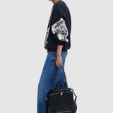 Rucsac damă Desigual cu detalii grafice negru
