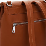 Rucsac damă Desigual structurat din piele ecologică caramel