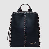 Rucsac femei Desigual piele ecologică cu cusături decorative