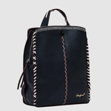 Rucsac femei Desigual piele ecologică cu cusături decorative