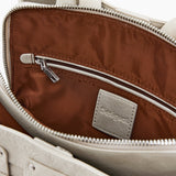 Rucsac damă Desigual cu compartimente multiple din piele ecologică, crem deschis