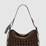 Poșetă damă Desigual cu structură rigidă din piele ecologică, maro