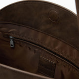 Poșetă damă Desigual cu structură rigidă din piele ecologică, maro