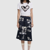 Tricou damă Desigual cu imprimeu inimă