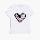 Tricou damă Desigual cu imprimeu inimă