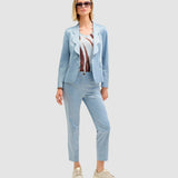 Pantaloni damă Cristina Barros conici, albastru
