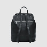 Rucsac femei Desigual negru cu logo embosat și șnur