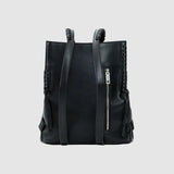 Rucsac femei Desigual negru cu bretele decorative și charm inimă