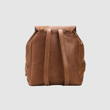 Rucsac femei Desigual caramel cu emboss floral și buzunare