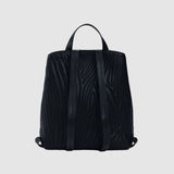 Rucsac tote femei Desigual neagră texturată cu mâner împletit