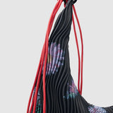 Geantă femei Desigual texturat cu imprimeu floral și mâner împletit