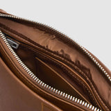 Geantă femei Desigual caramel cu emboss floral și curea noduri