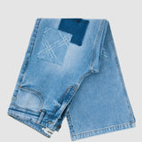 Pantaloni denim damă Desigual straight fit, Blue