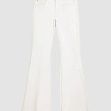 Pantaloni denim damă Desigual slim fit, alb