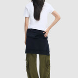Tricou femei Desigual cu logo script imprimat alb