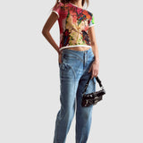 Tricou femei Desigual multicolor cu imprimeu floral