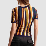 Tricou femei Desigual multicolor cu model texturat