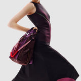 Rochie midi femei Desigual asimetrică cu imprimeu floral negru