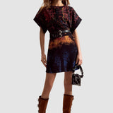 Rochie femei Desigual multicoloră cu imprimeu grafic