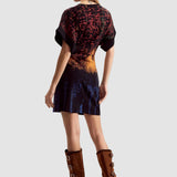 Rochie femei Desigual multicoloră cu imprimeu grafic