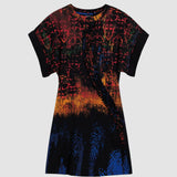 Rochie femei Desigual multicoloră cu imprimeu grafic