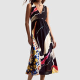 Rochie femei Desigual multicoloră cu model texturat