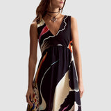 Rochie femei Desigual multicoloră cu model texturat