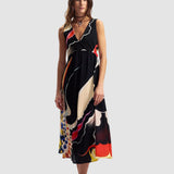 Rochie femei Desigual multicoloră cu model texturat