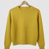 Pulover damă din tricot cu fir Lurex, culoare fistic