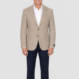 Sacou bărbați slim fit texturat bej
