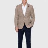 Sacou bărbăți slim fit texturat maro