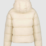 Geacă femei Luhta Eisberg matlasată cu glugă crem/negru