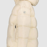 Geacă femei Luhta Eisberg matlasată cu glugă crem/negru