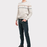 Pantalon denim bărbați slim fit bleumarin