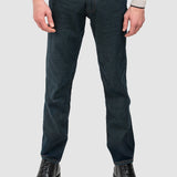 Pantalon denim bărbați slim fit bleumarin