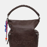 Rucsac damă Desigual cu compartimente multiple din piele ecologică, maro