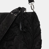 Poșetă damă Desigual cu bretea ajustabilă din piele ecologică, negru