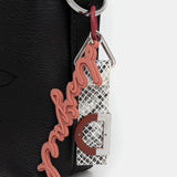 Poșetă damă Desigual cu textură structurată din piele ecologică, negru