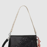 Poșetă damă Desigual structurat din piele ecologică, negru