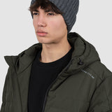 Căciulă bărbați tricotată rib elastică gri