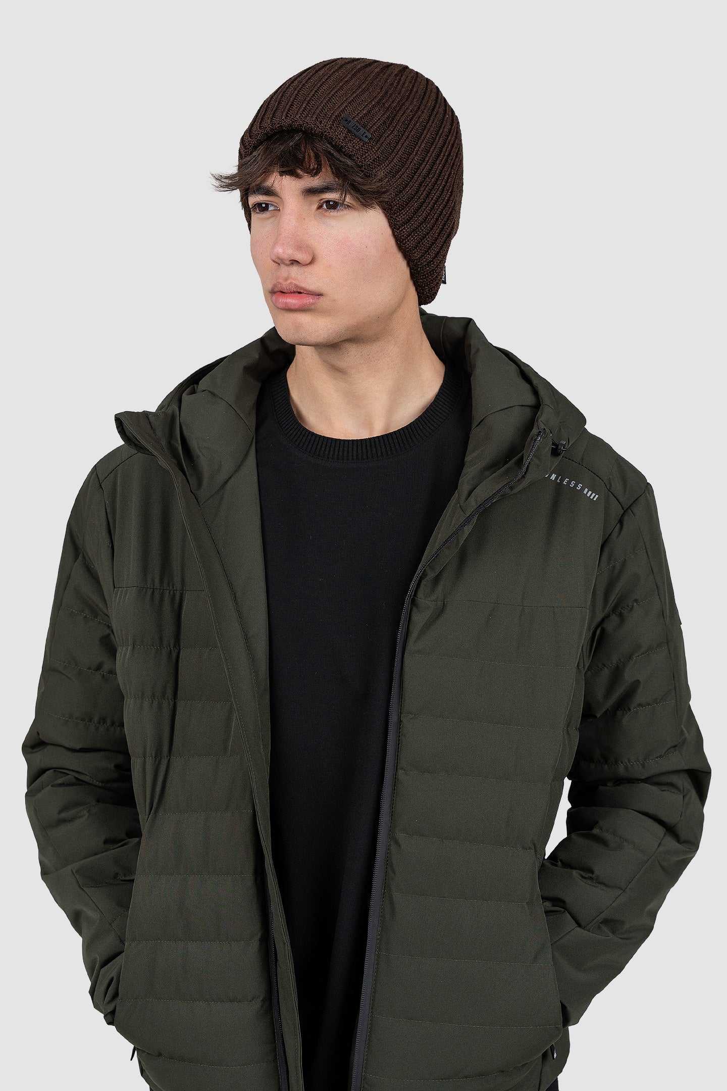 Căciulă bărbați tricotată rib elastică în mai multe culori