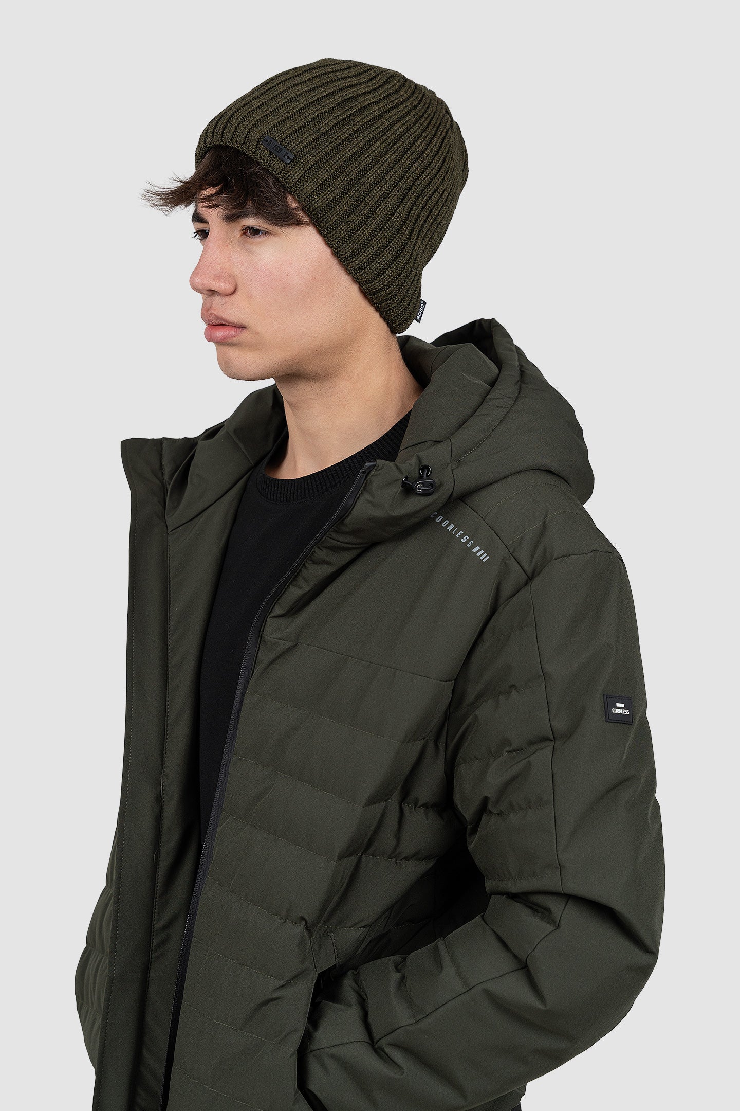 Căciulă bărbați tricotată rib elastică în mai multe culori