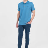 Pantaloni bărbați slim fit denim albastru