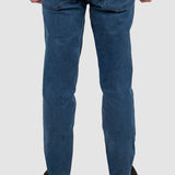 Pantaloni bărbați slim fit denim albastru