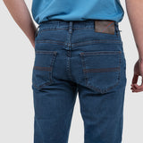 Pantaloni bărbați slim fit denim albastru